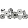 Black And White Layered Plates Wall Sculpture-Kirkland's Home Store