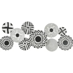 Black And White Layered Plates Wall Sculpture-Kirkland's Home Store