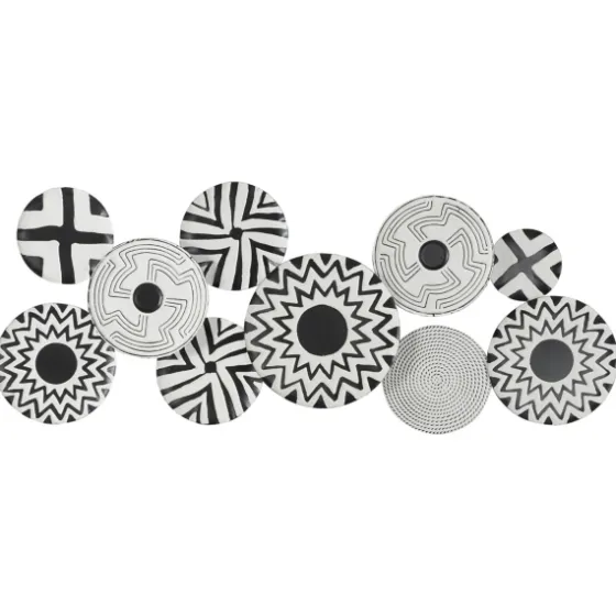 Black And White Layered Plates Wall Sculpture-Kirkland's Home Store