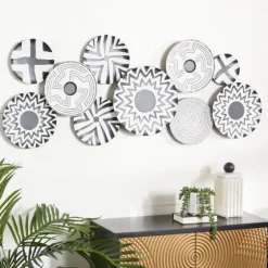 Black And White Layered Plates Wall Sculpture-Kirkland's Home Store
