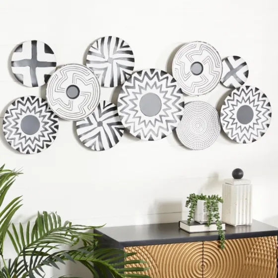 Black And White Layered Plates Wall Sculpture-Kirkland's Home Store