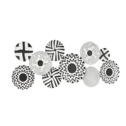 Black And White Layered Plates Wall Sculpture-Kirkland's Home Store