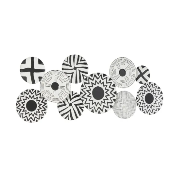 Black And White Layered Plates Wall Sculpture-Kirkland's Home Store