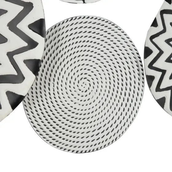 Black And White Layered Plates Wall Sculpture-Kirkland's Home Store
