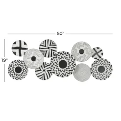 Black And White Layered Plates Wall Sculpture-Kirkland's Home Store