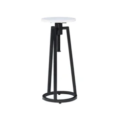 Black And White Marble Adjustable Drink Table-Kirkland's Home Discount