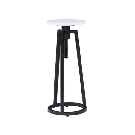 Black And White Marble Adjustable Drink Table-Kirkland's Home Discount