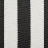 Black And White Rugby Stripe Outdoor Area Rug, 5X8-Kirkland's Home Clearance