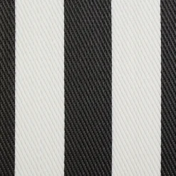 Black And White Rugby Stripe Outdoor Area Rug, 5X8-Kirkland's Home Clearance