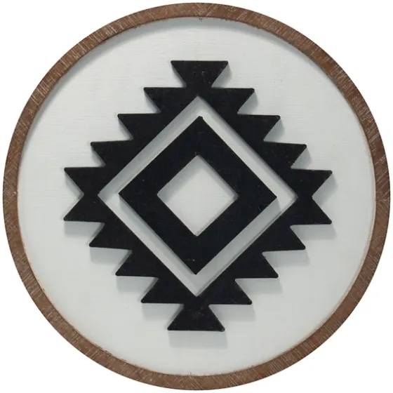 Black And White Southwest Icon Wall Plaque-Kirkland's Home Hot