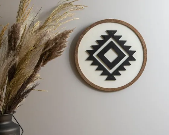 Black And White Southwest Icon Wall Plaque-Kirkland's Home Hot