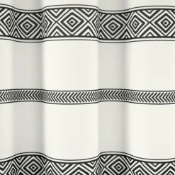 Black And White Striped Boho Shower Curtain-Kirkland's Home Online