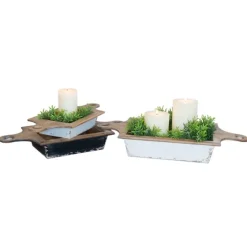 Black And White Wooden Base Bowls, Set Of 3-Kirkland's Home Best