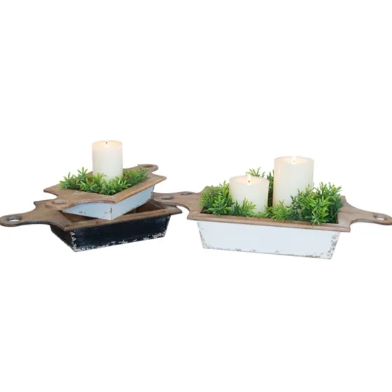 Black And White Wooden Base Bowls, Set Of 3-Kirkland's Home Best