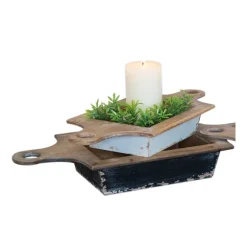 Black And White Wooden Base Bowls, Set Of 3-Kirkland's Home Best