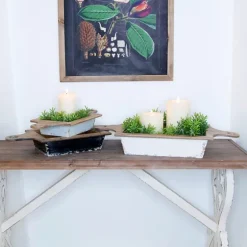 Black And White Wooden Base Bowls, Set Of 3-Kirkland's Home Best