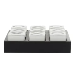 Black And White Wooden Tic Tac Toe Board-Kirkland's Home Cheap