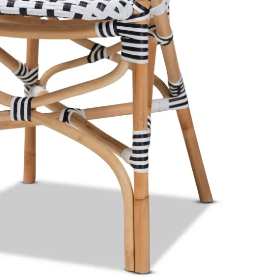 Black And White Woven Dining Chairs, Set Of 2-Kirkland's Home New