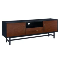 Black And Wood 2-Door Media Cabinet-Kirkland's Home Best