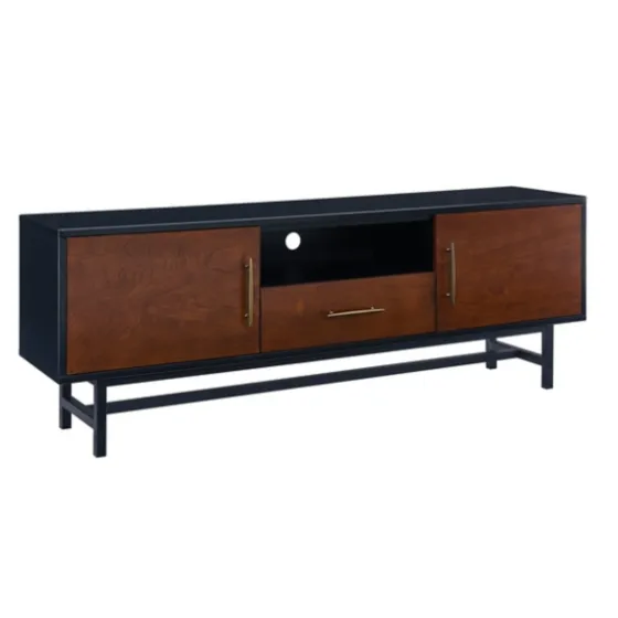Black And Wood 2-Door Media Cabinet-Kirkland's Home Best