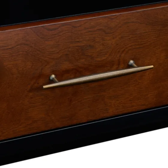 Black And Wood 2-Door Media Cabinet-Kirkland's Home Best