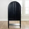 Black Arch Wood Bar Cabinet-Kirkland's Home Sale