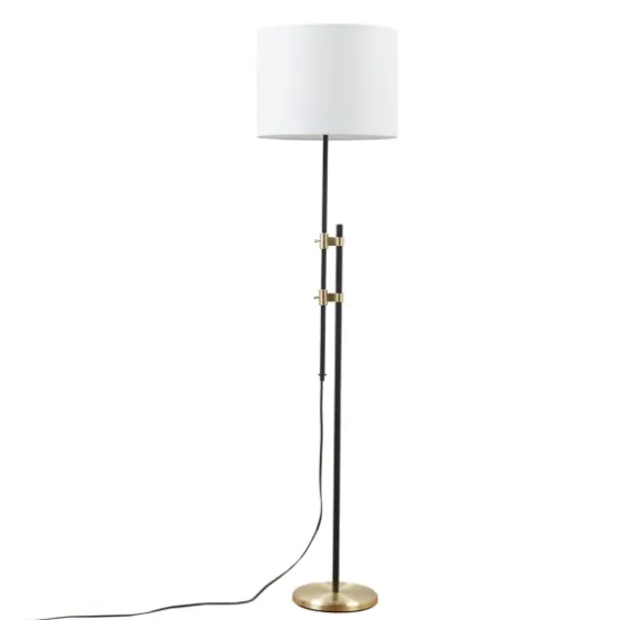 Black Asymmetrical Metal Floor Lamp-Kirkland's Home Fashion