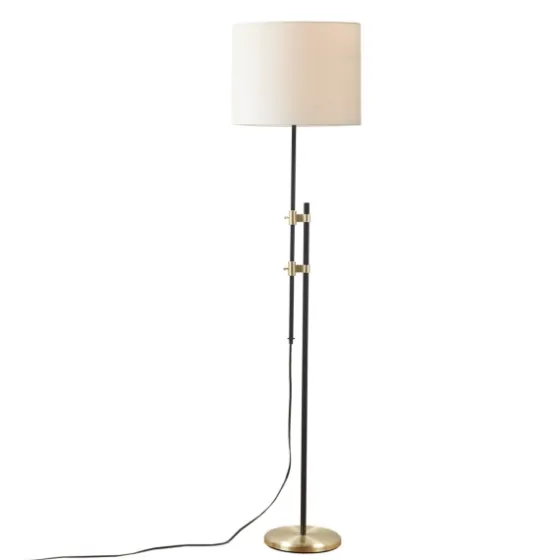 Black Asymmetrical Metal Floor Lamp-Kirkland's Home Fashion