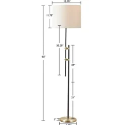 Black Asymmetrical Metal Floor Lamp-Kirkland's Home Fashion