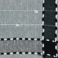 Black Banded Tassel Edge Throw-Kirkland's Home Best