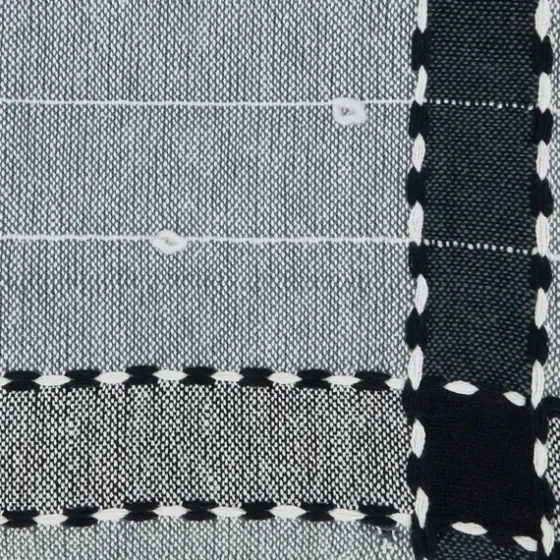 Black Banded Tassel Edge Throw-Kirkland's Home Best