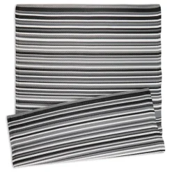 Black Barcode Stripe Outdoor Area Rug, 4X6-Kirkland's Home Cheap