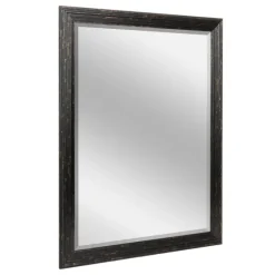 Black Beaded Frame Beveled Vanity Wall Mirror-Kirkland's Home Outlet