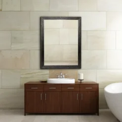 Black Beaded Frame Beveled Vanity Wall Mirror-Kirkland's Home Outlet