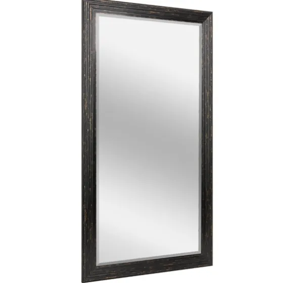 Black Beaded Frame Beveled Wall Mirror-Kirkland's Home Discount