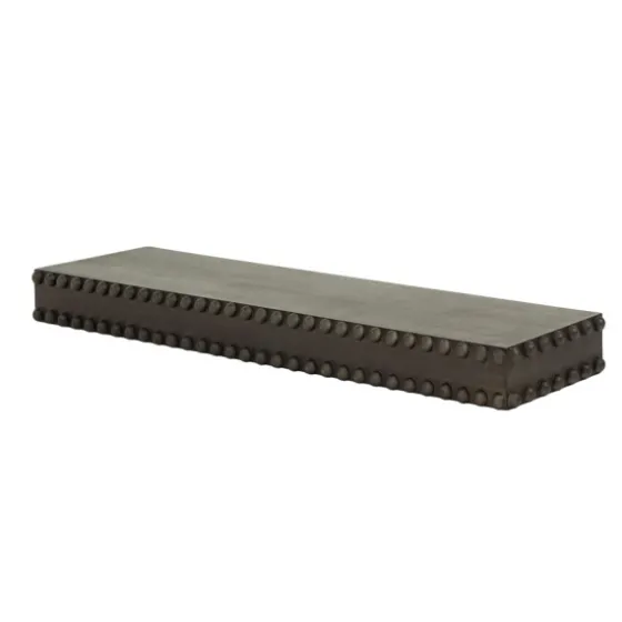 Black Beaded Wood Large Floating Shelf-Kirkland's Home Hot