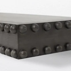 Black Beaded Wood Small Floating Shelf-Kirkland's Home Best
