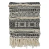 Black Beige Block Print Throw Blanket-Kirkland's Home Online