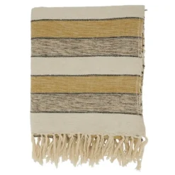 Black Beige With Fringe Throw Blanket-Kirkland's Home Best Sale