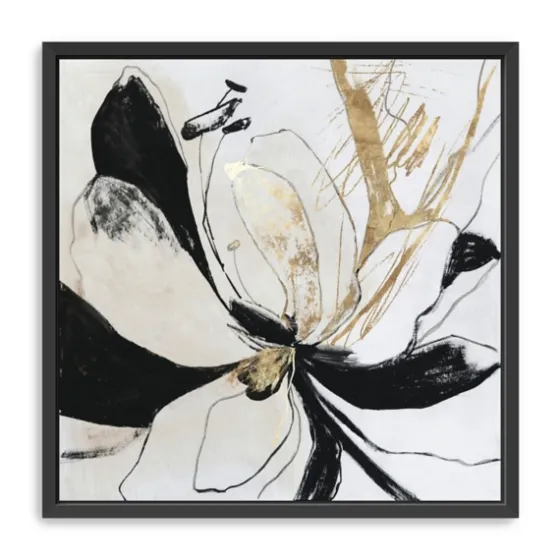 Black Bloom Ii Framed Canvas Art Print-Kirkland's Home Flash Sale