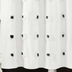 Black Boho Tufted Circles Shower Curtain-Kirkland's Home Fashion