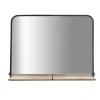 Black Brown Metal Shelf Horizontal Wall Mirror-Kirkland's Home Online