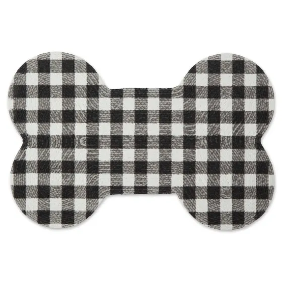 Black Buffalo Check Bone Pet Bowl Mat-Kirkland's Home New