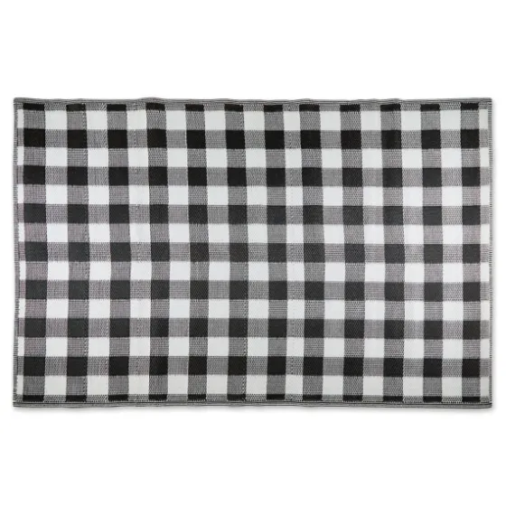 Black Buffalo Check Indoor/Outdoor Area Rug, 5X8-Kirkland's Home Cheap