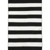 Black Cabana Stripe Indoor/Outdoor Area Rug, 3X5-Kirkland's Home Discount