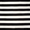 Black Cabana Stripe Indoor/Outdoor Area Rug, 8X8-Kirkland's Home Store