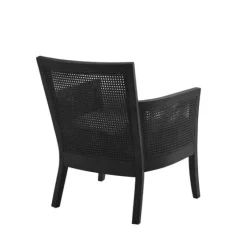 Black Cane Cushioned Accent Chair-Kirkland's Home Cheap