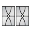 Black Carved Wooden Frame Wall Mirrors, Set Of 2-Kirkland's Home Best Sale