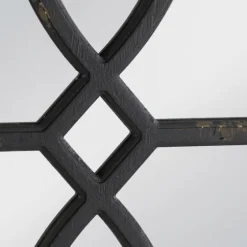 Black Carved Wooden Frame Wall Mirrors, Set Of 2-Kirkland's Home Best Sale