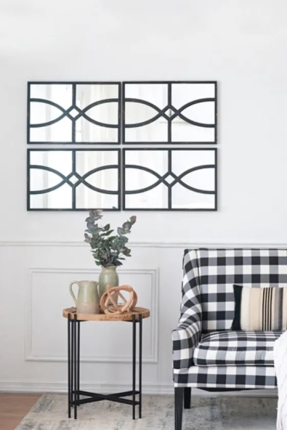 Black Carved Wooden Frame Wall Mirrors, Set Of 2-Kirkland's Home Best Sale